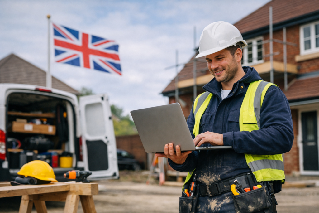 Do tradesmen in the UK benefit from having a professional website?